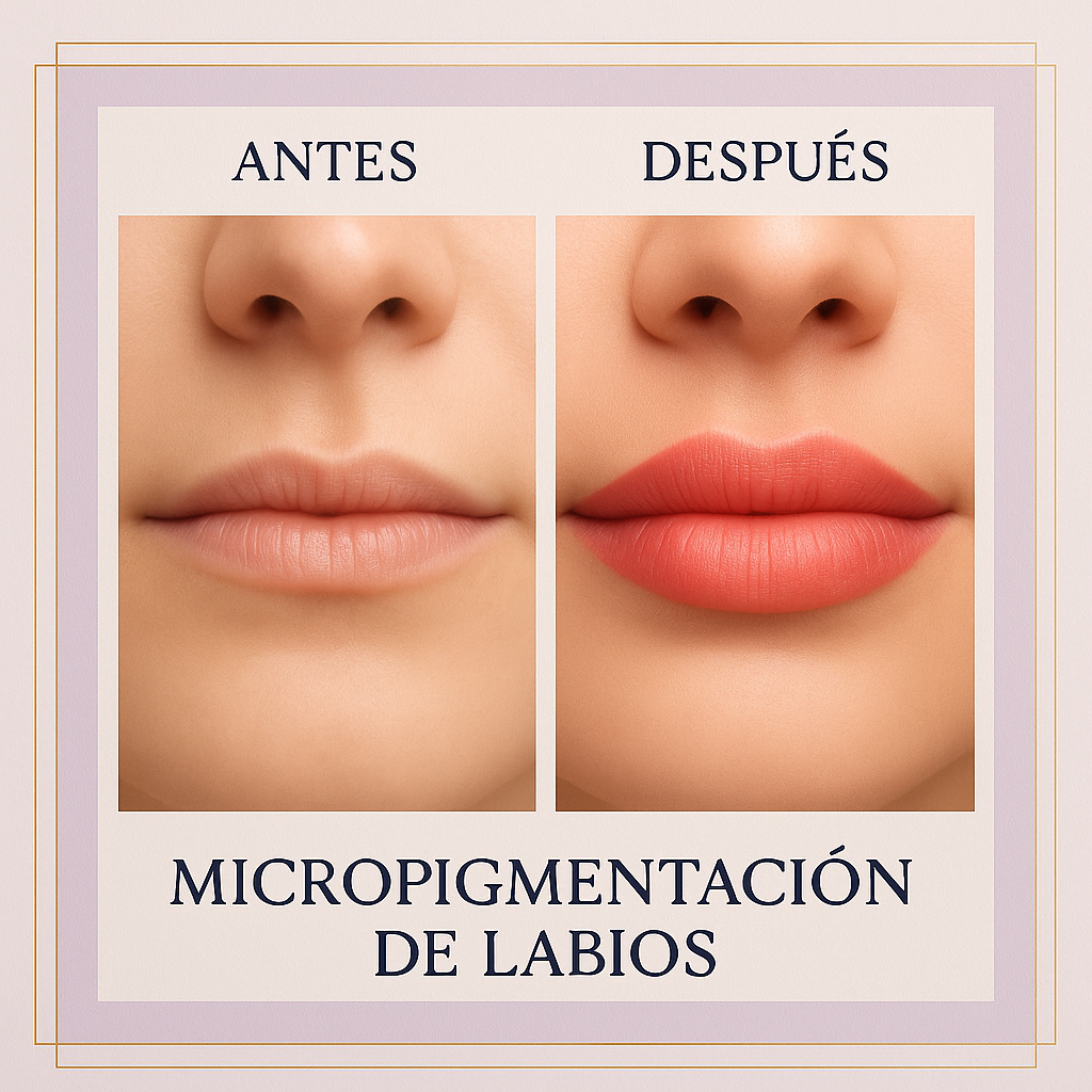 Antes y después — efecto visible