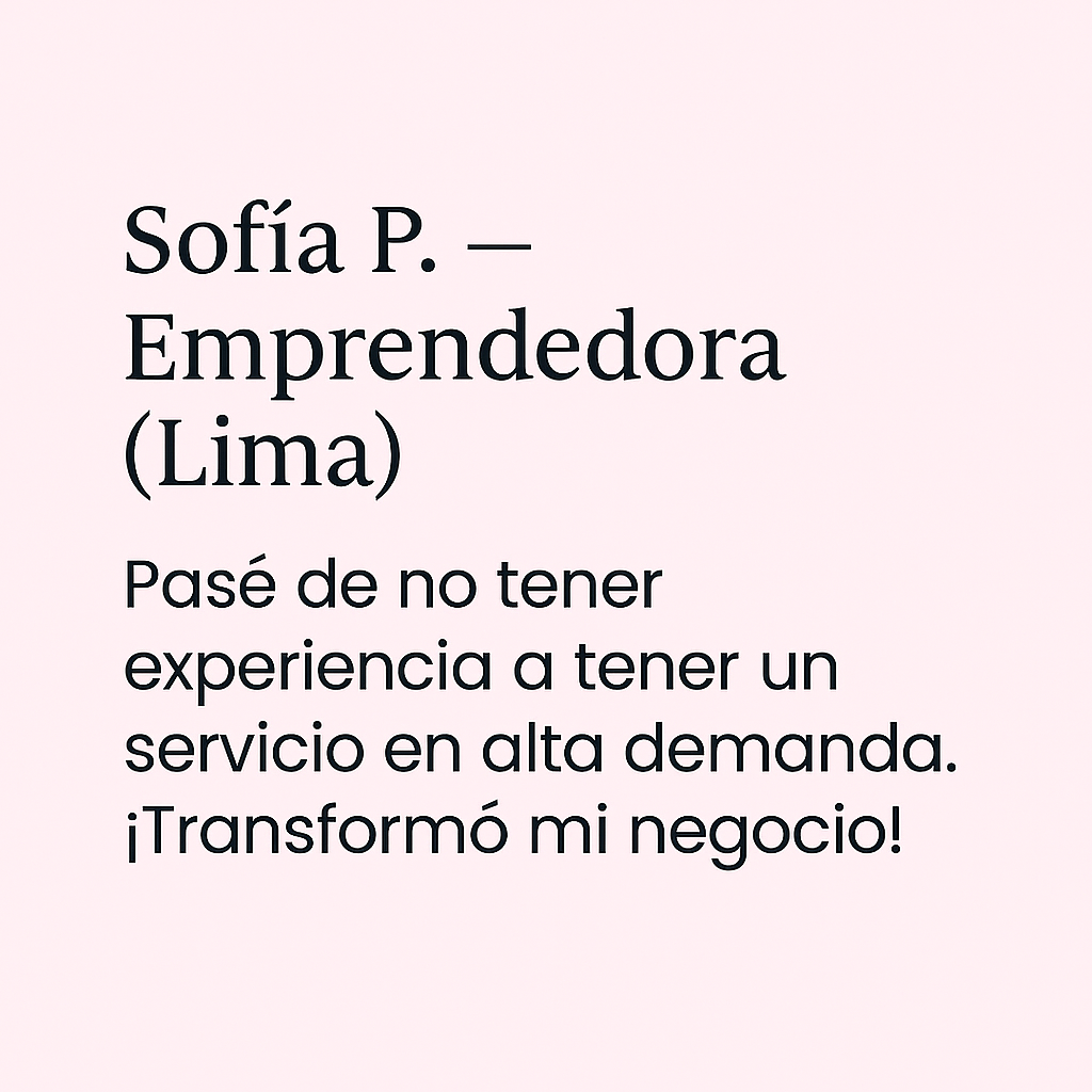 Sofía R. — Esteticista profesional